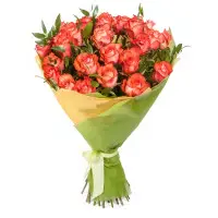 Букет цветов из розовых роз (35 шт.) №101 с доставкой.