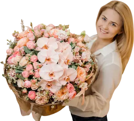 Заказать букет с орхидеями в Киеве — Flower Market Букет с орхидеями — купить с доставкой по Киеву от Flower Market