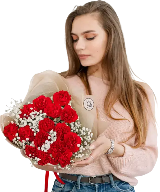 Доставка свежих гвоздик по Киеву — заказать букет в Flower Market Купить гвоздики в Киеве с быстрой доставкой — памятные и праздничные букеты