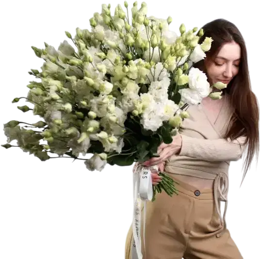Купить букет из эустомы с доставкой по Киеву — Flower Market Букет эустом с доставкой по Киеву от Flower Market