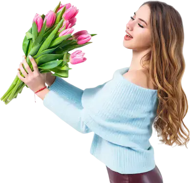 Доставка букета из тюльпанов в Киеве от Flower Market